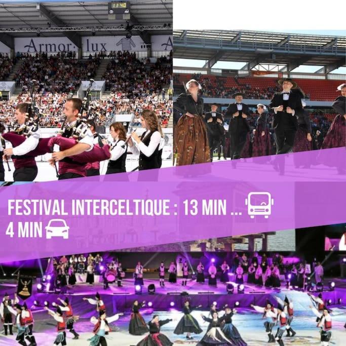 T3 Proche Centre Ville Gare Sncf Plage Avec Parkink Prive Lorient Exterior foto