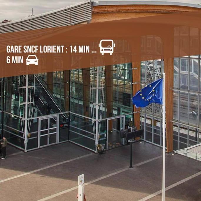 T3 Proche Centre Ville Gare Sncf Plage Avec Parkink Prive Lorient Exterior foto